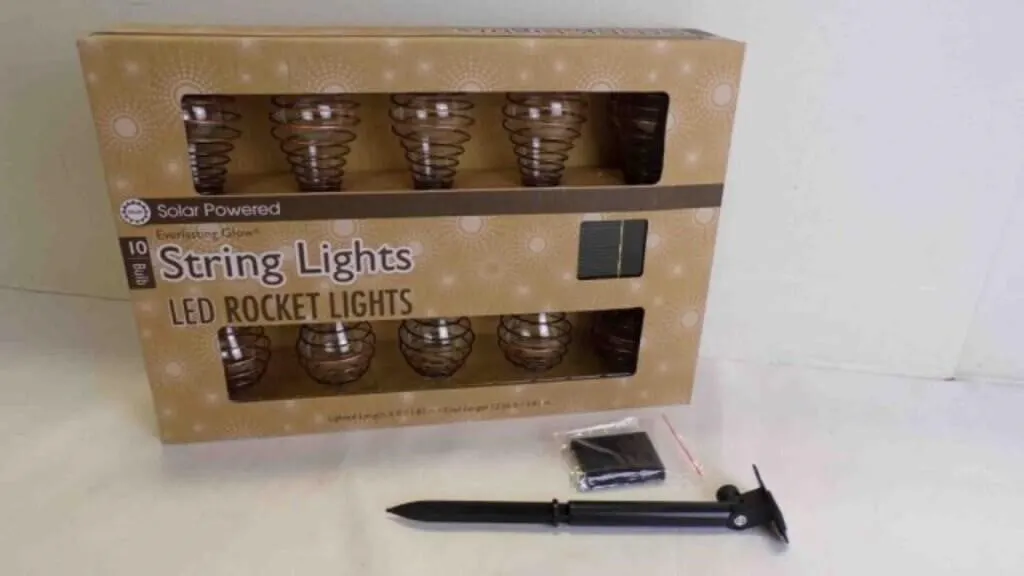 10-Bulb Outdoor Solar String Lights - UNTESTED