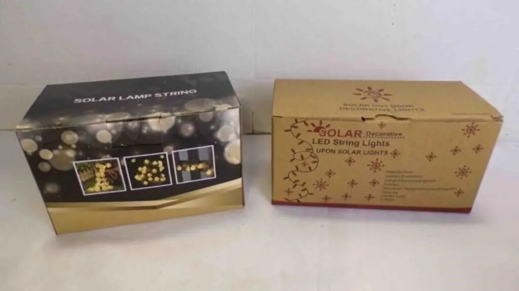 2 Solar Outdoor Solar String Lights - UNTESTED