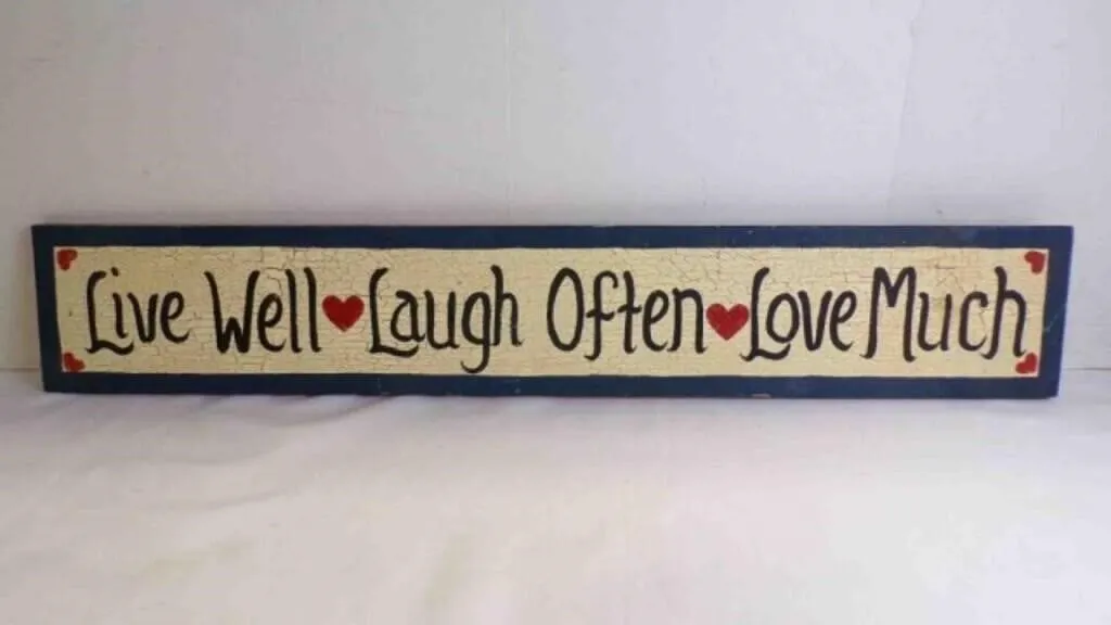 Rustic Distressed Wooden Painted Scripture Sign