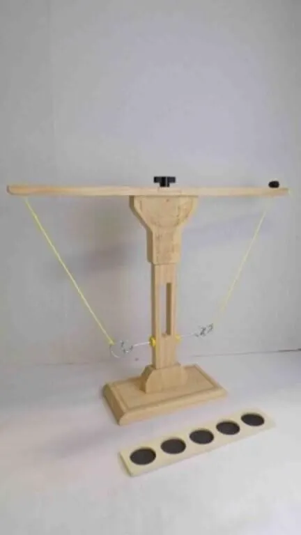 Wooden 'Buffalo Games" Hook & Ring Battle Game w/