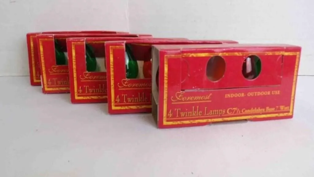 5 Packs 4 Twinkle C7�" Replacement Light Bulbs