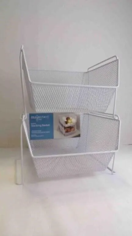 Stackable Pantry Wire Mesh Countertop Storage Bins