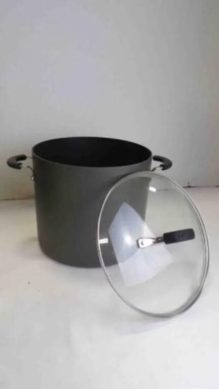 10Qt Non-Stick Anodized Stockpot w/Glass Lid