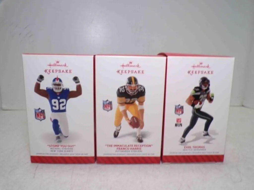 3 2014 Hallmark Keepsake NFL Ornaments - Franco