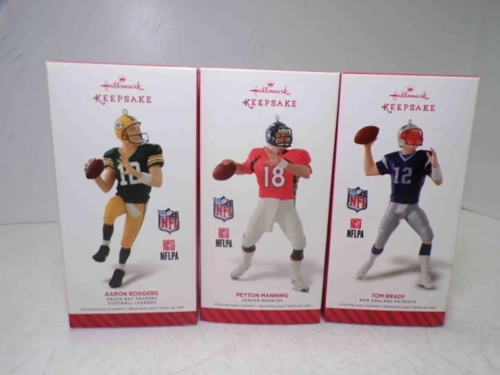 3 2014 Hallmark Keepsake NFL Ornaments - Peyton