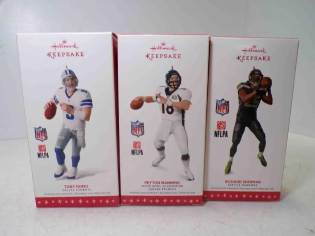 3 2016 Hallmark Keepsake NFL Ornaments - Tony