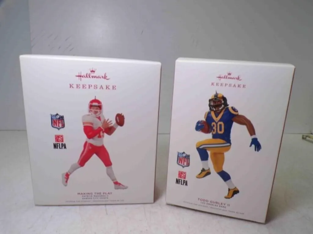 2 2019 Hallmark Keepsake NFL Ornaments - Todd