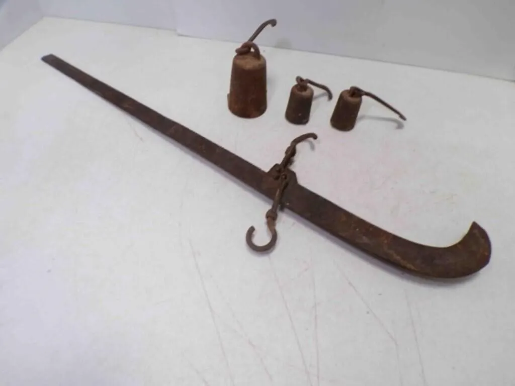 Antique Steelyard Balance Scale aka Cotton Scale