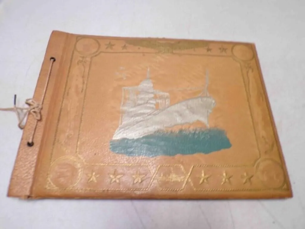 Authentic WWII Era US Navy Souvenir Photo Album