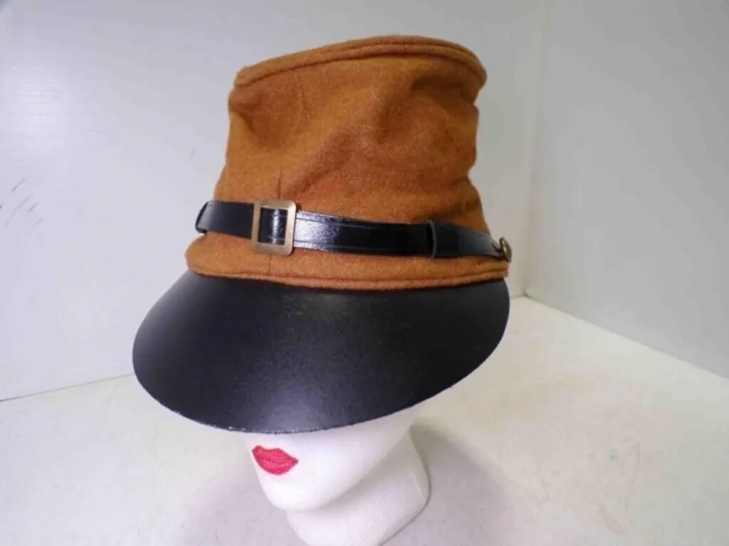 Butternut Wool Confederate Forage Cap w/Chin