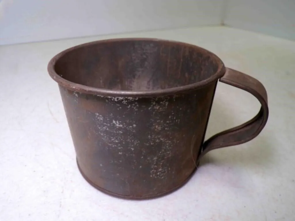 Vintage Metal Soldier Camping Cup