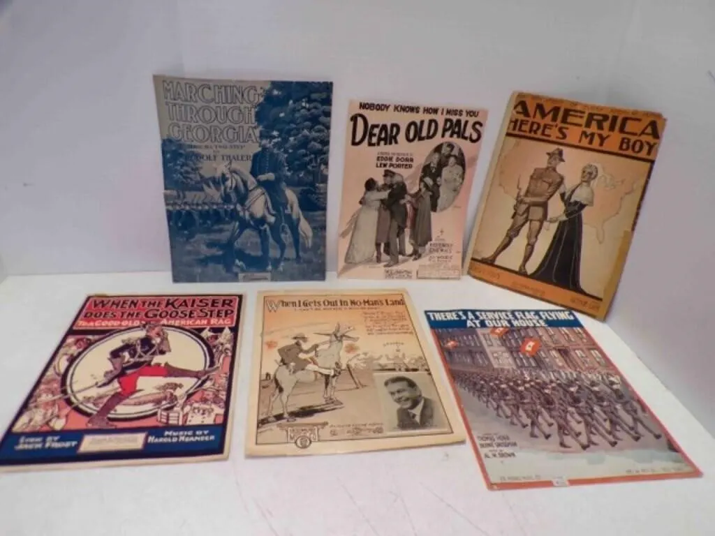 Sheet Music Some Have Patriotic Military Graphics