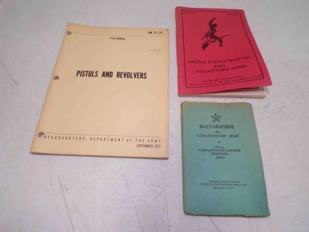 1957 Russian Shooting Manual - 1977 US Martial and