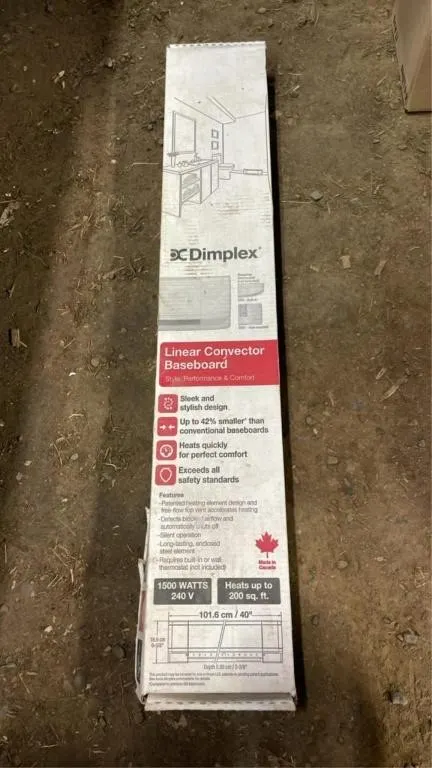 Dimplex linear connector baseboard