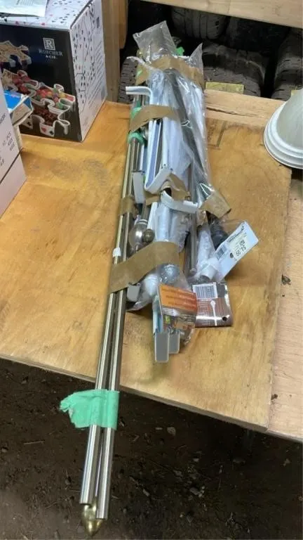 Assorted curtain rods - various lengths