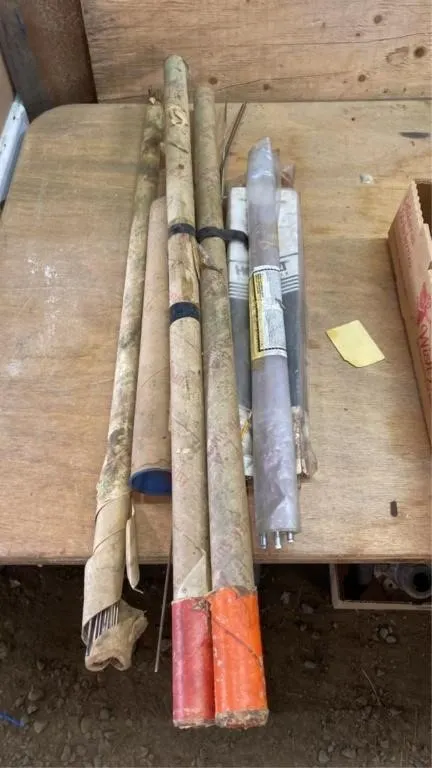 Assorted welding rods - longest 36in