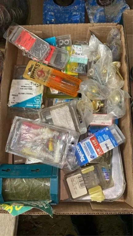 Flat of shop supplies