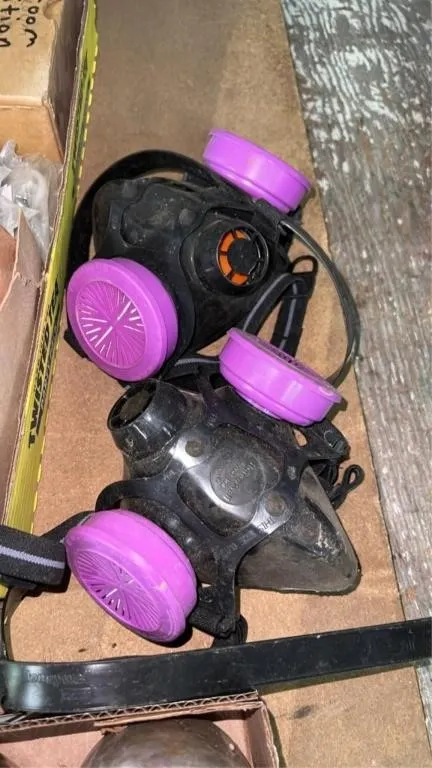 2 respirator masks