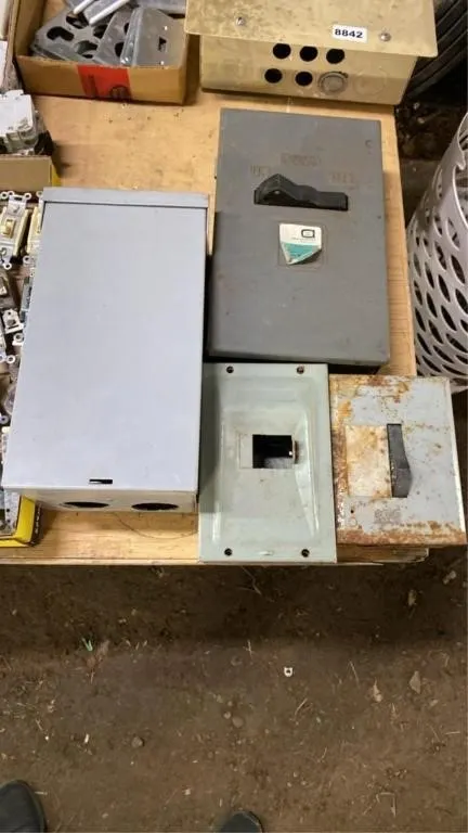 4 electrical panels - various sizes