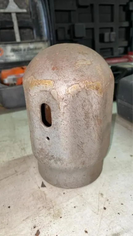 Metal cylinder safety cap - 3in diam