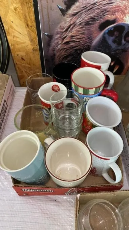 Assorted mugs
