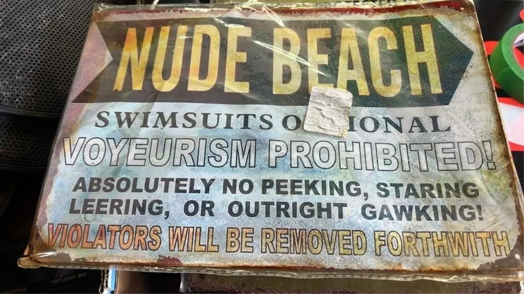 Beach tin sign - 8x12in