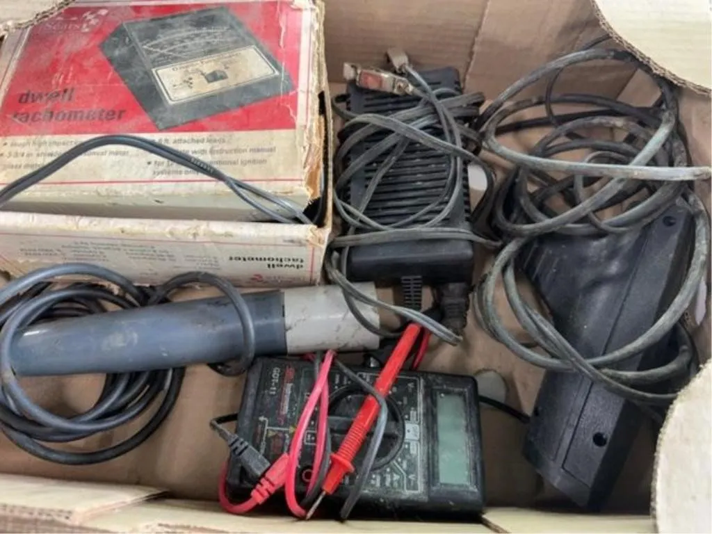 Dwell tachometer and assorted items