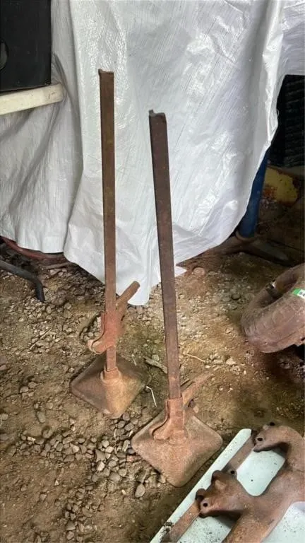 2 vintage automotive bumper jacks