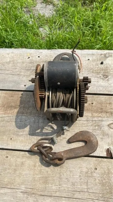 12V cable winch