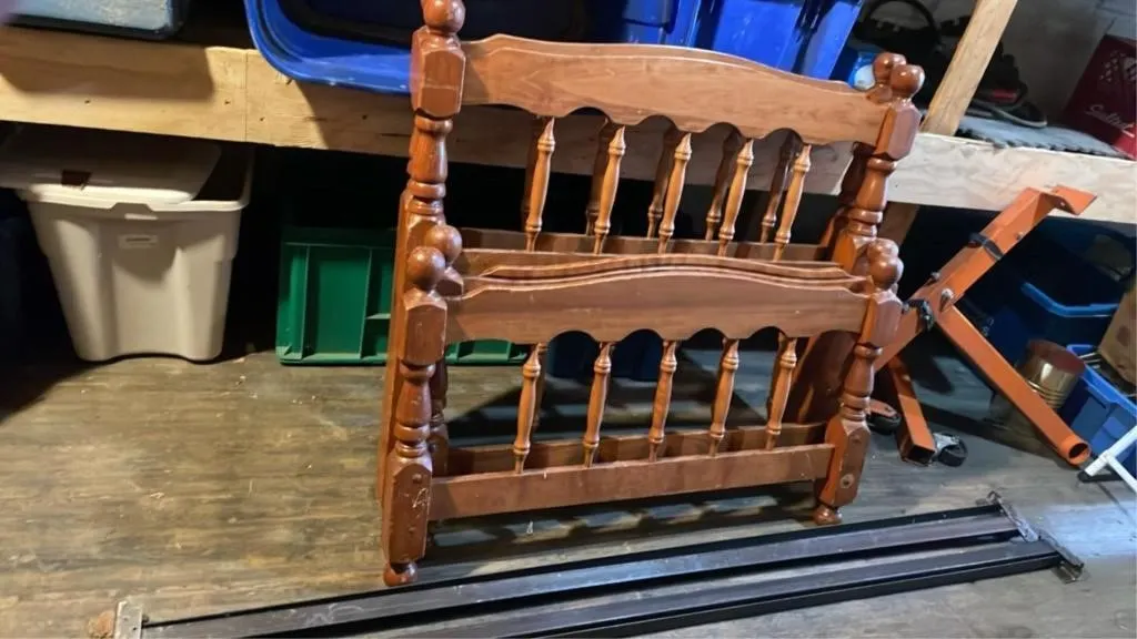 Bunk bed set - wooden, single