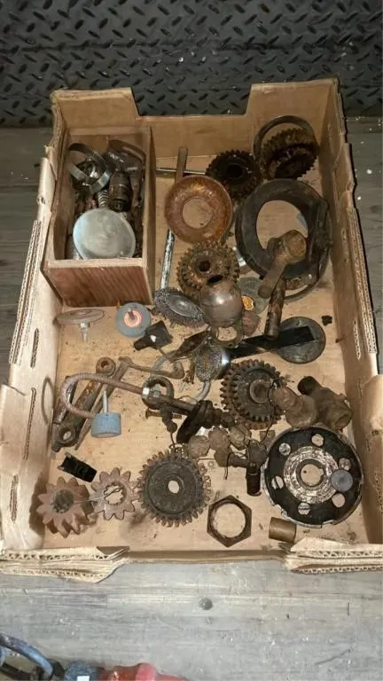 Assorted gears and drill attachments