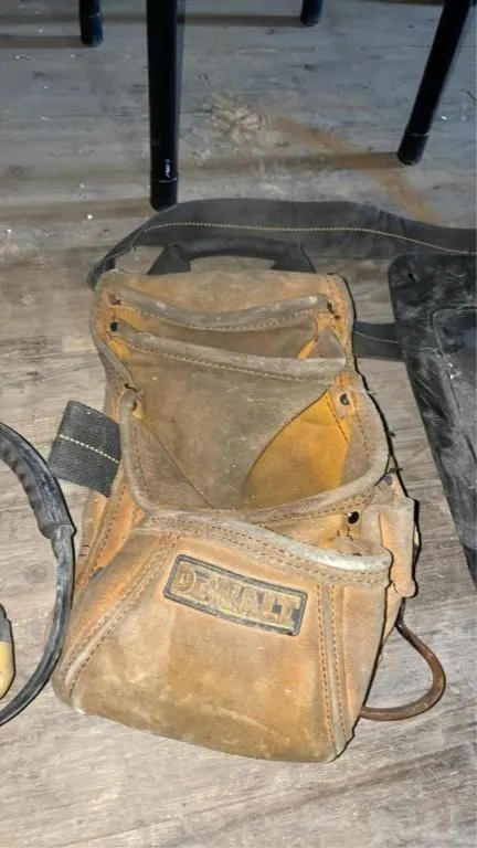Tool belt, ear muffs, vent