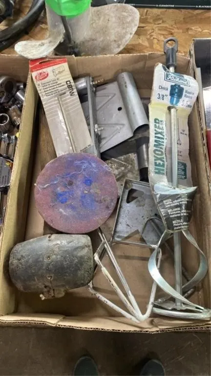 Mixer for drill, scrapers and more