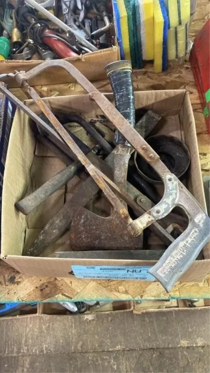 Hand saw, hatchet and more