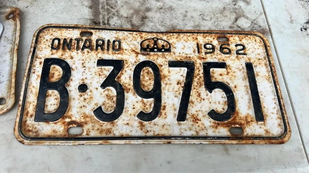 1962 license plate
