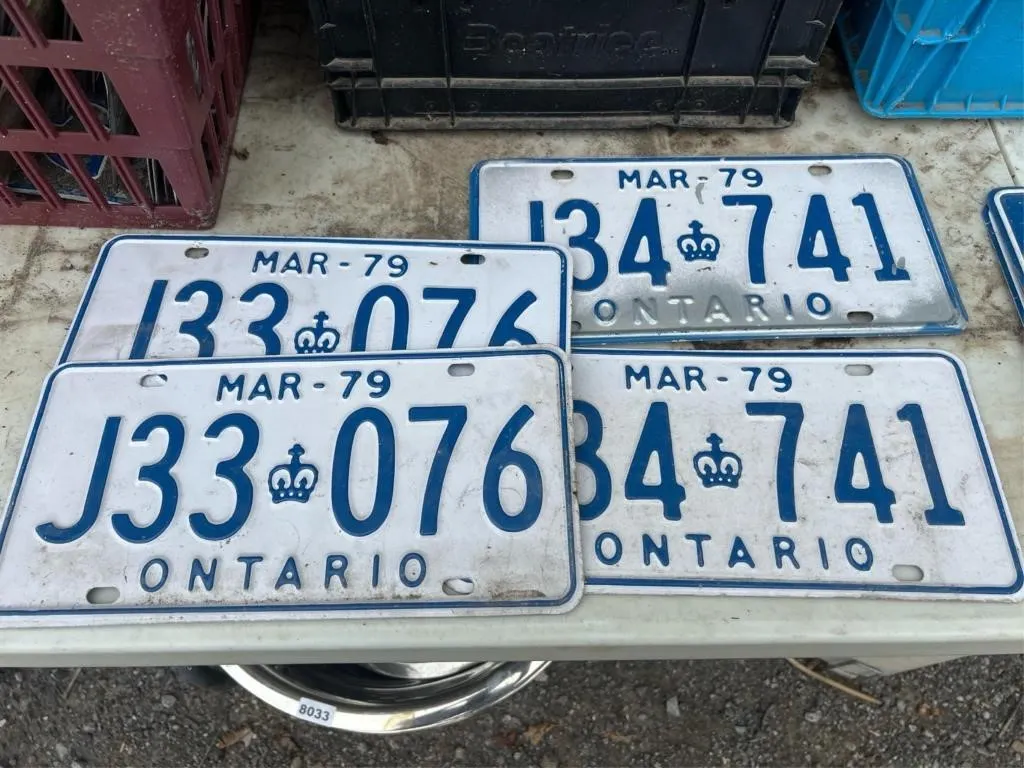 4 1979 license plates