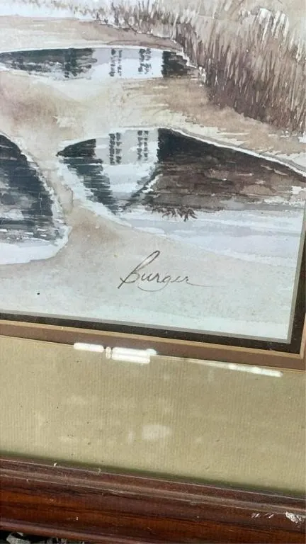 3 pictures with frames