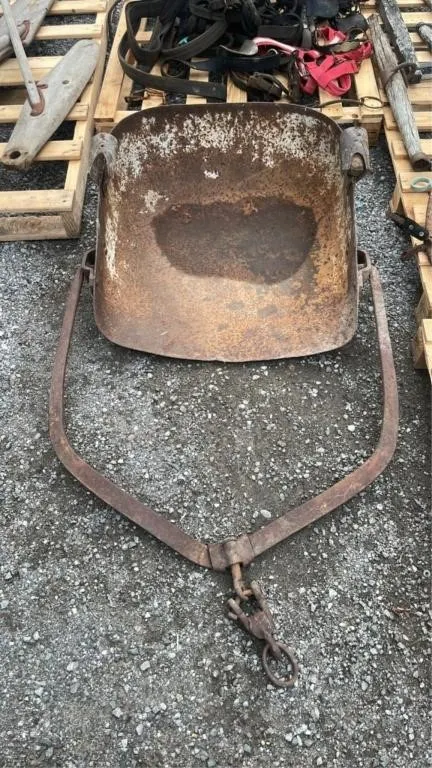 Antique horse drawn stone boat