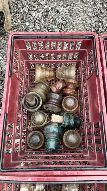 Vintage glass insulators