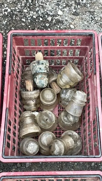 Vintage glass insulators