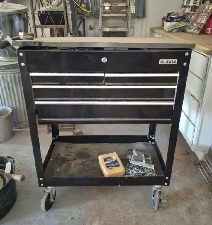 US General Rolling Tool Chest Cart