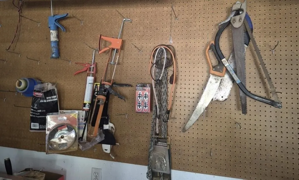 Assorted Hand Tools - Saws, Caulking Guns, & more