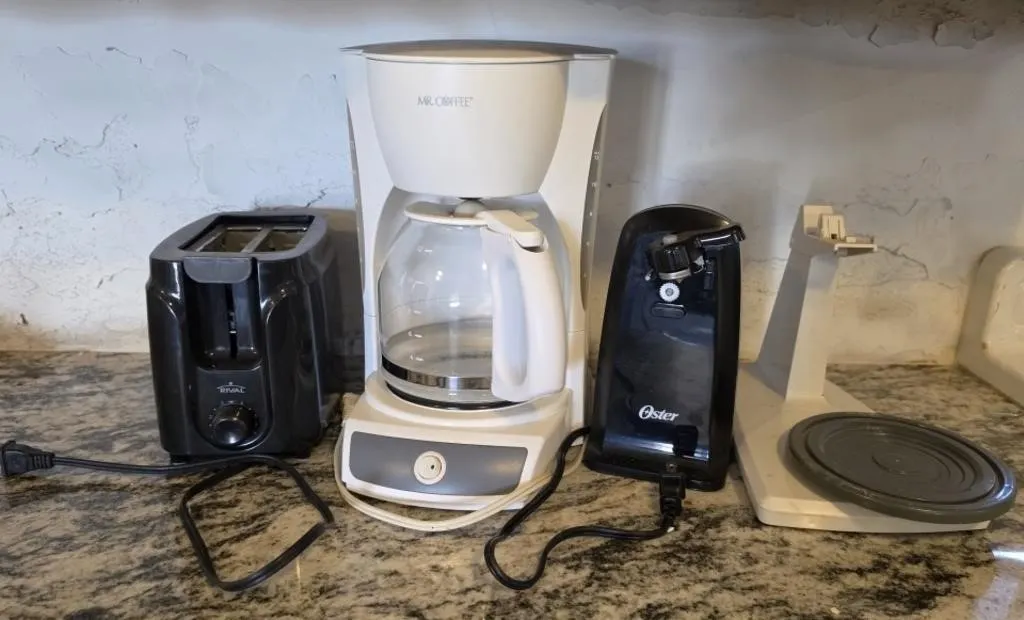 Mr. Coffee Coffee Maker, Oster Can Opener