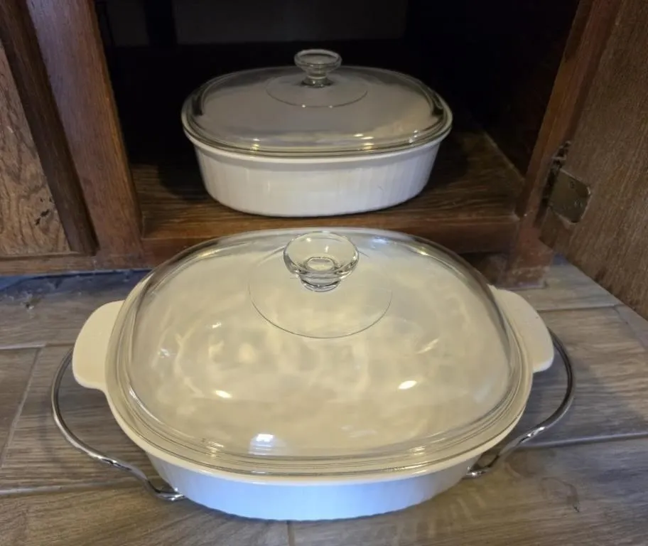 CorningWare French White Casserole Dishes