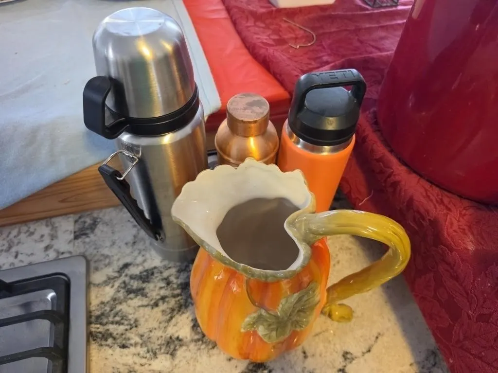Pumpkin Pitcher and Yeti Tumblers