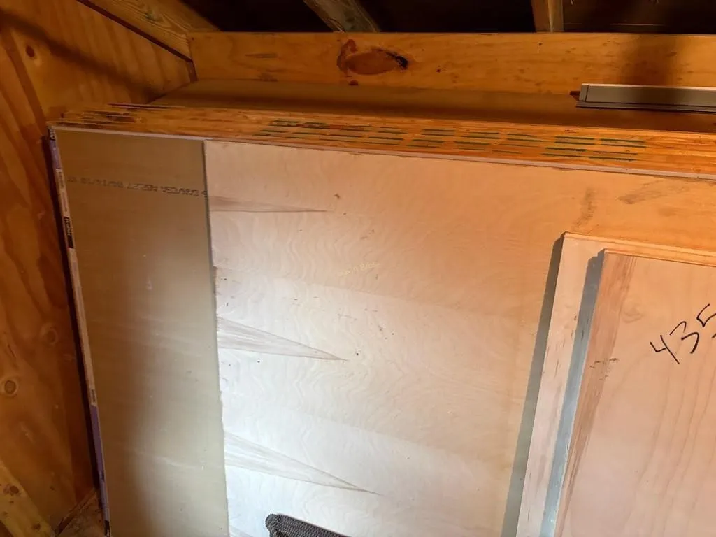 Misc Plywood Pieces, Boards, Insulation