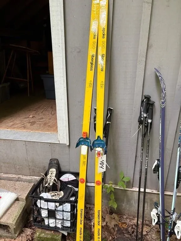 Epoke 900 Fiberglass Skis & Rossignol Sticks