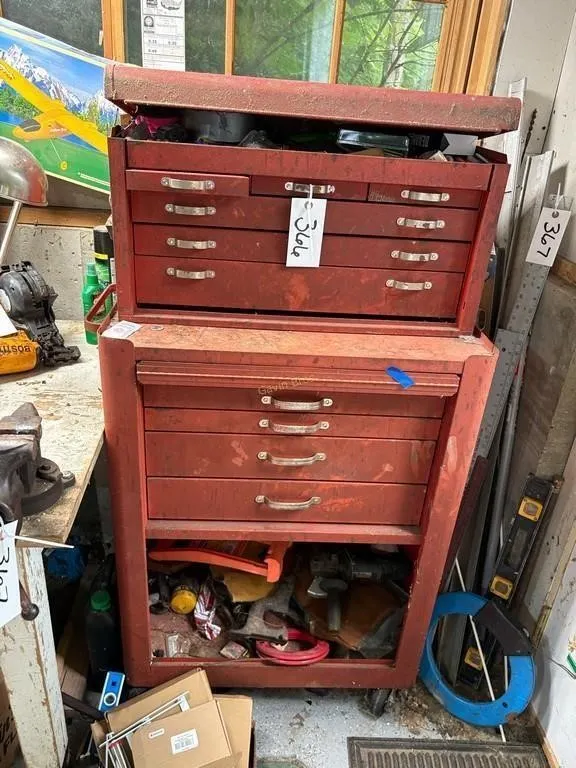 Tool Cabinet w/misc Tools & Supplies