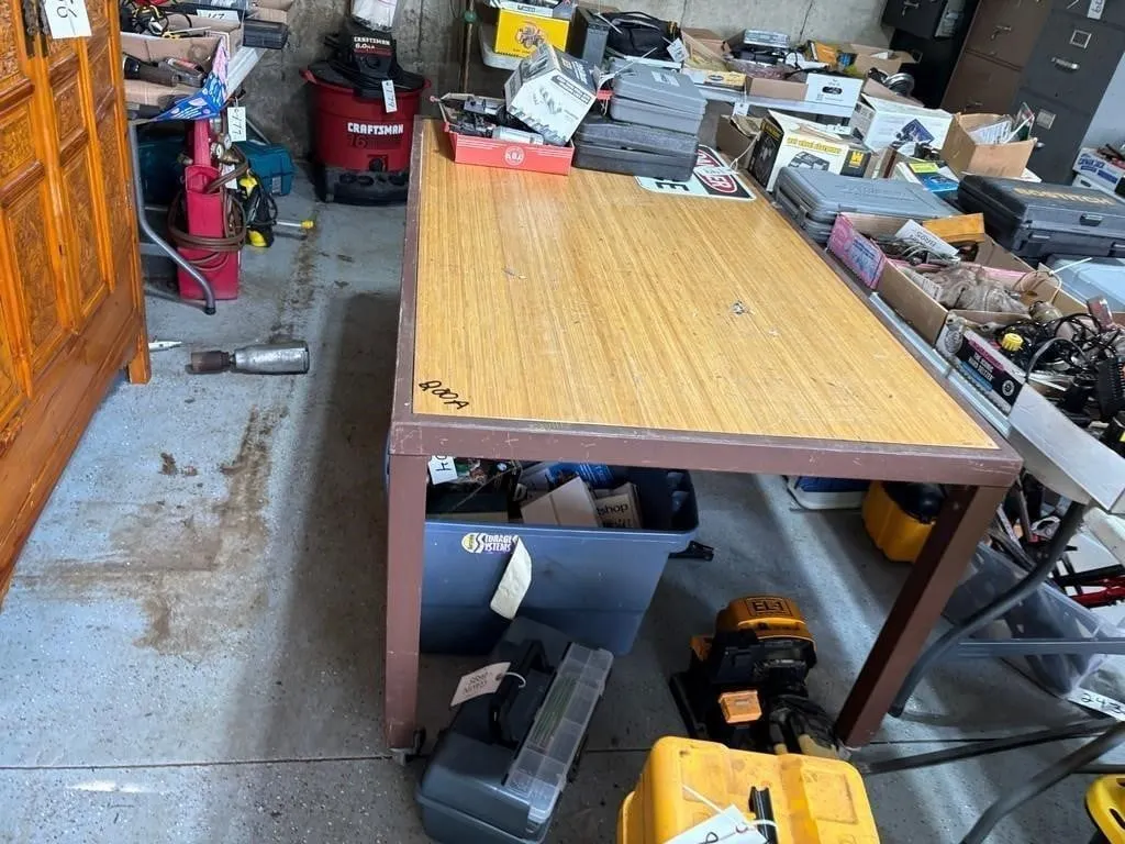 5' x 3' Rolling Shop Table
