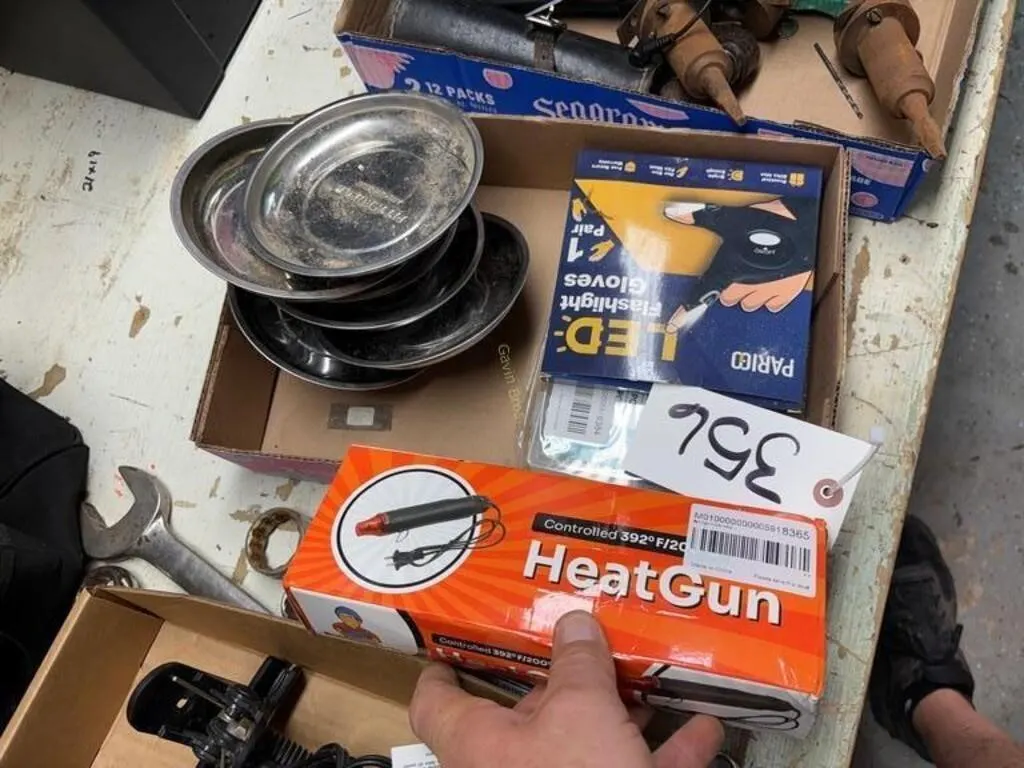 Magnetic Trays, Heat Gun, Gloves